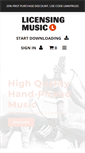 Mobile Screenshot of licensingmusic.com